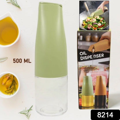 Oil Dispenser, 500ml Cooking Oil Dispensing Cruets with Automatic Open Lid, (500 ML) signaturekarts