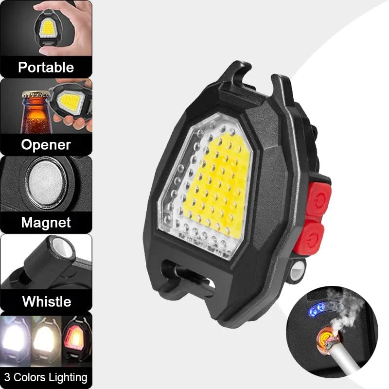 Triangular Camping Flashlight with Lighter – 6 Modes, 3 Colors, Waterproof Signaturekarts