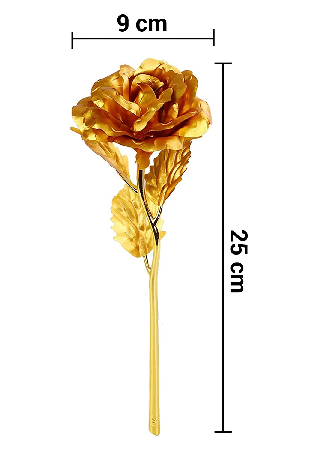 Luxury Decorative Gold Plated Artificial Golden Rose with Premium Box signaturekarts