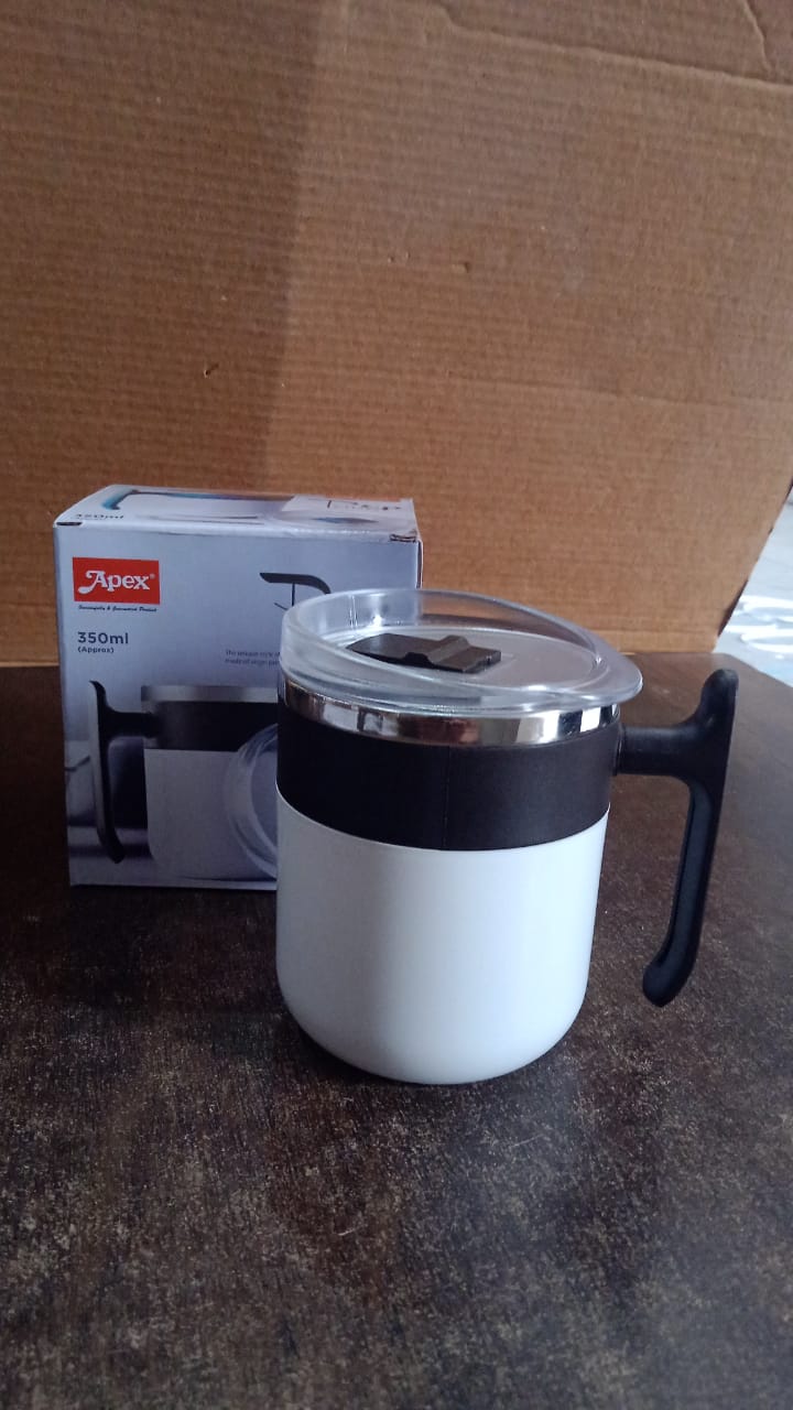 Apex Stainless Steel Pop Inner Mug – 350 ml Approx Capacity (1 Pc) Signature Kart