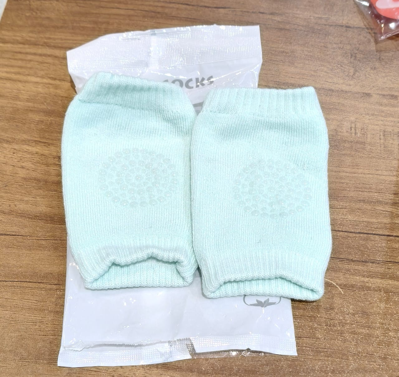 Mint Green Toddler Wool Knit Leg Warmer (Knee Guard) Signature Kart