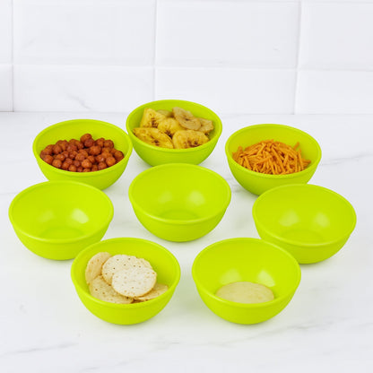 Multipurpose Small Plastic Bowl Katori Microwave Safe Bowl 8 Pcs Set signaturekarts