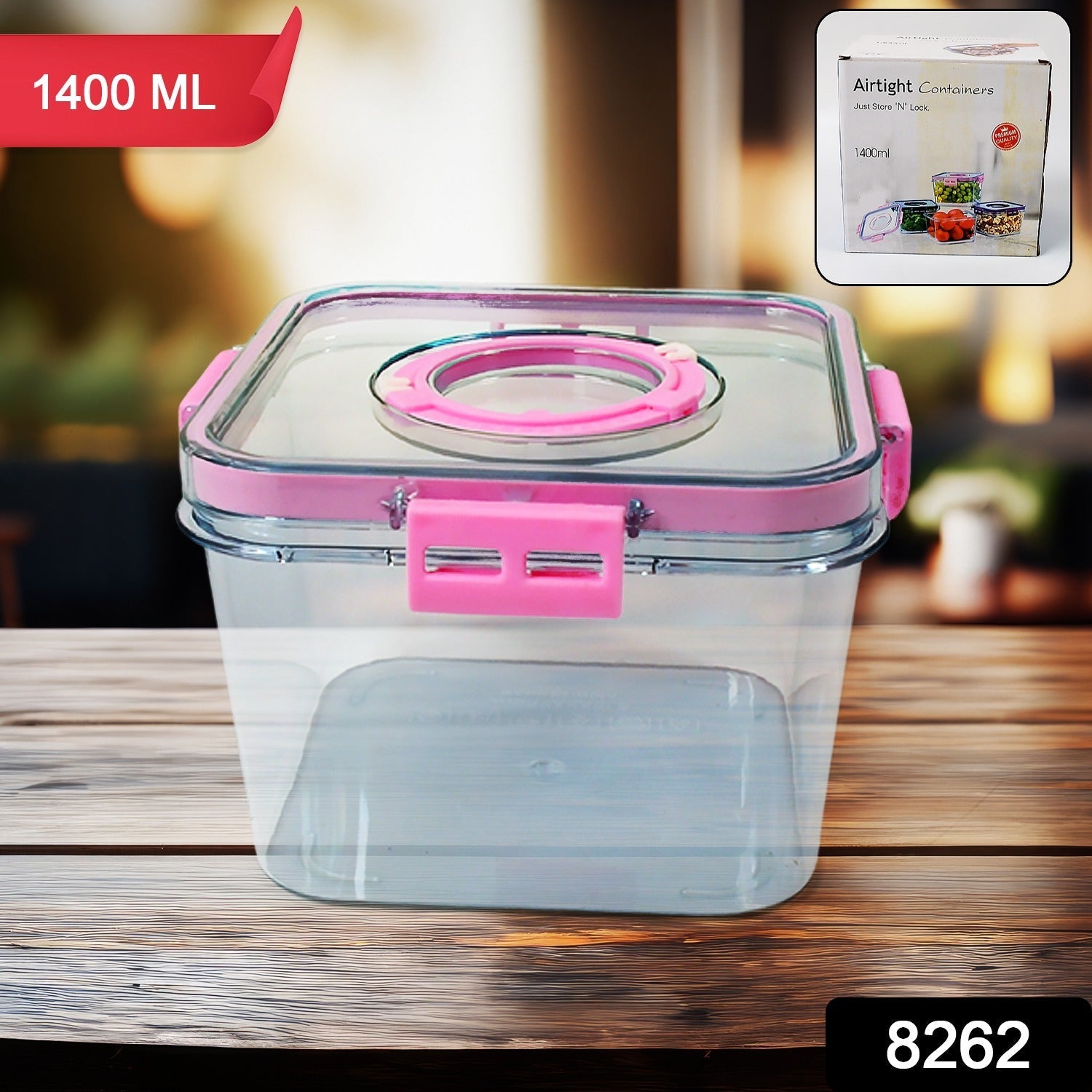 High Quality Plastic Food Storage ContainerFood Box (1400ML) signaturekarts