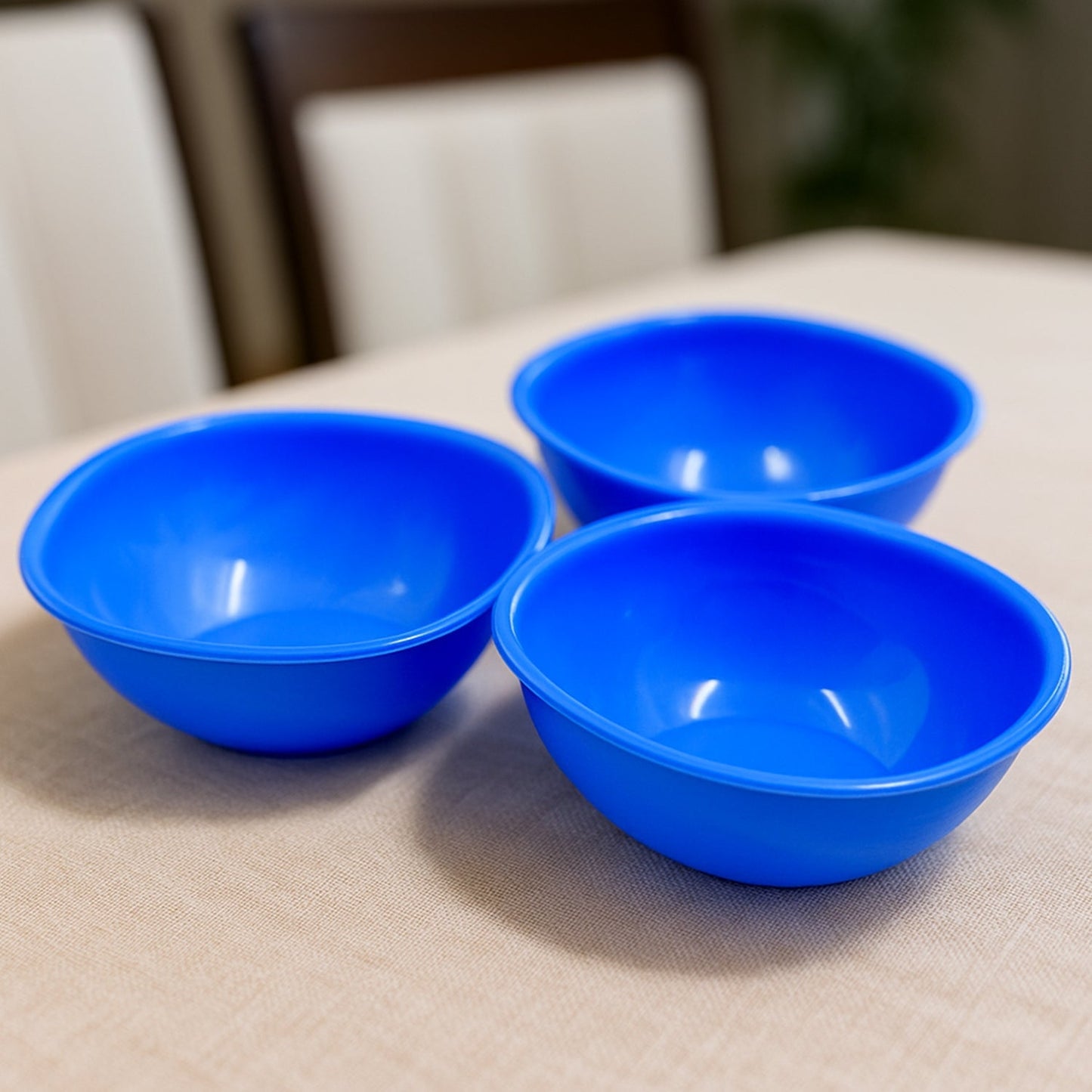 BPA Free Plastic Bowl Set for Cereal Salad Rice Soup Pasta Snack  3 Pc signaturekarts