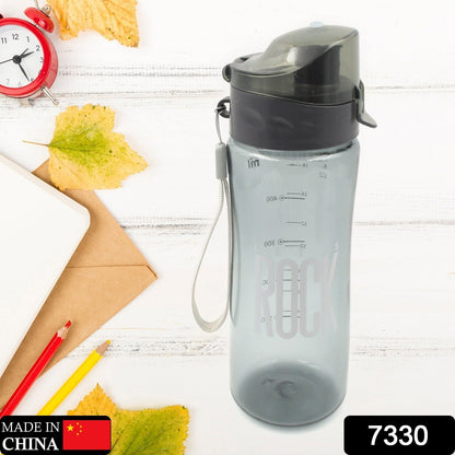 Plastic water bottle Outdoor Sport Bottle With Carry Case, leak proof BPA-free for travel cold and hot water Plastic water bottle with daily water intake for gym and children, Home, Travel, Office Use (1 pc ) signaturekarts