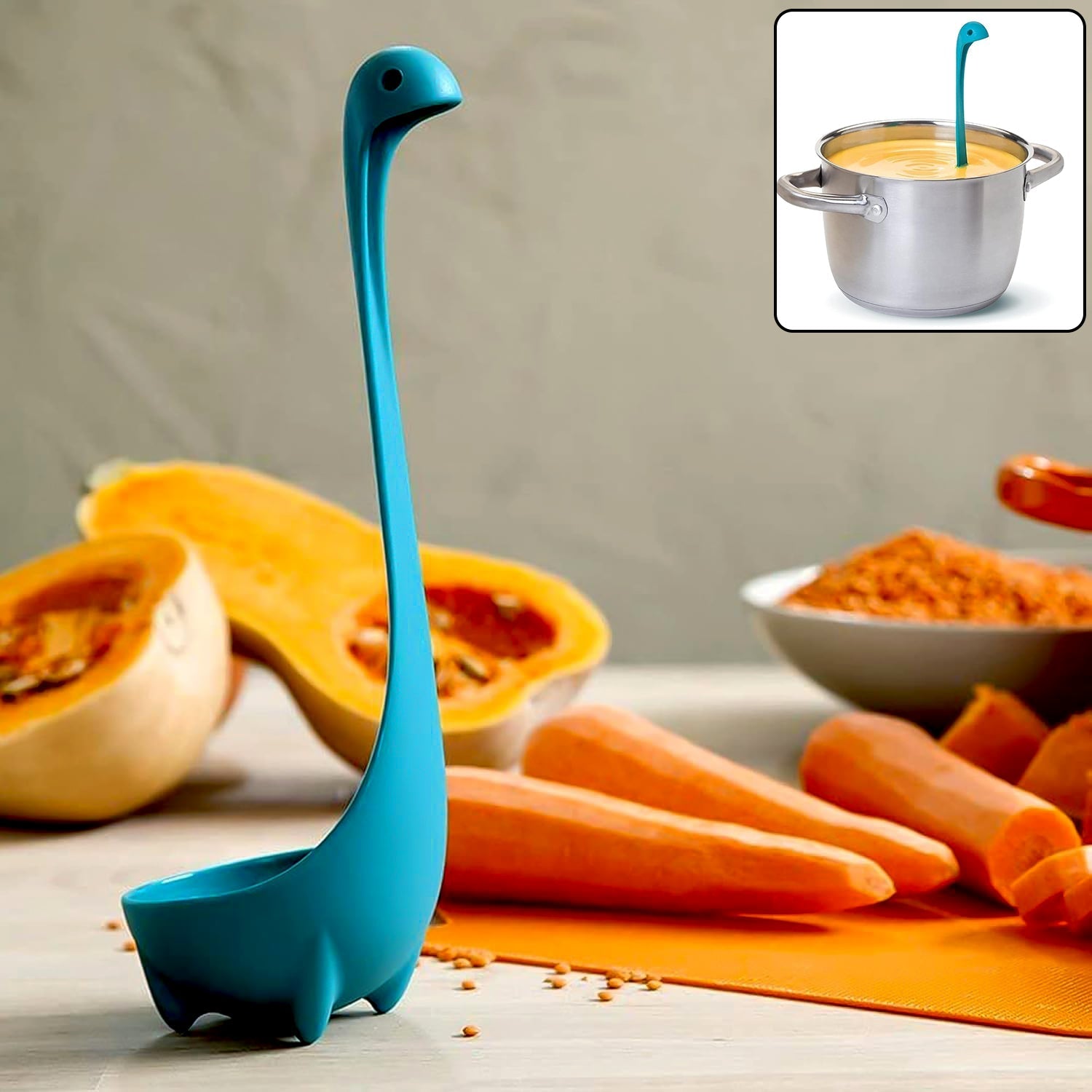 Multifunctional Colander Spoon: Soup Strainer, Long Handle, Kitchen Tool signaturekarts