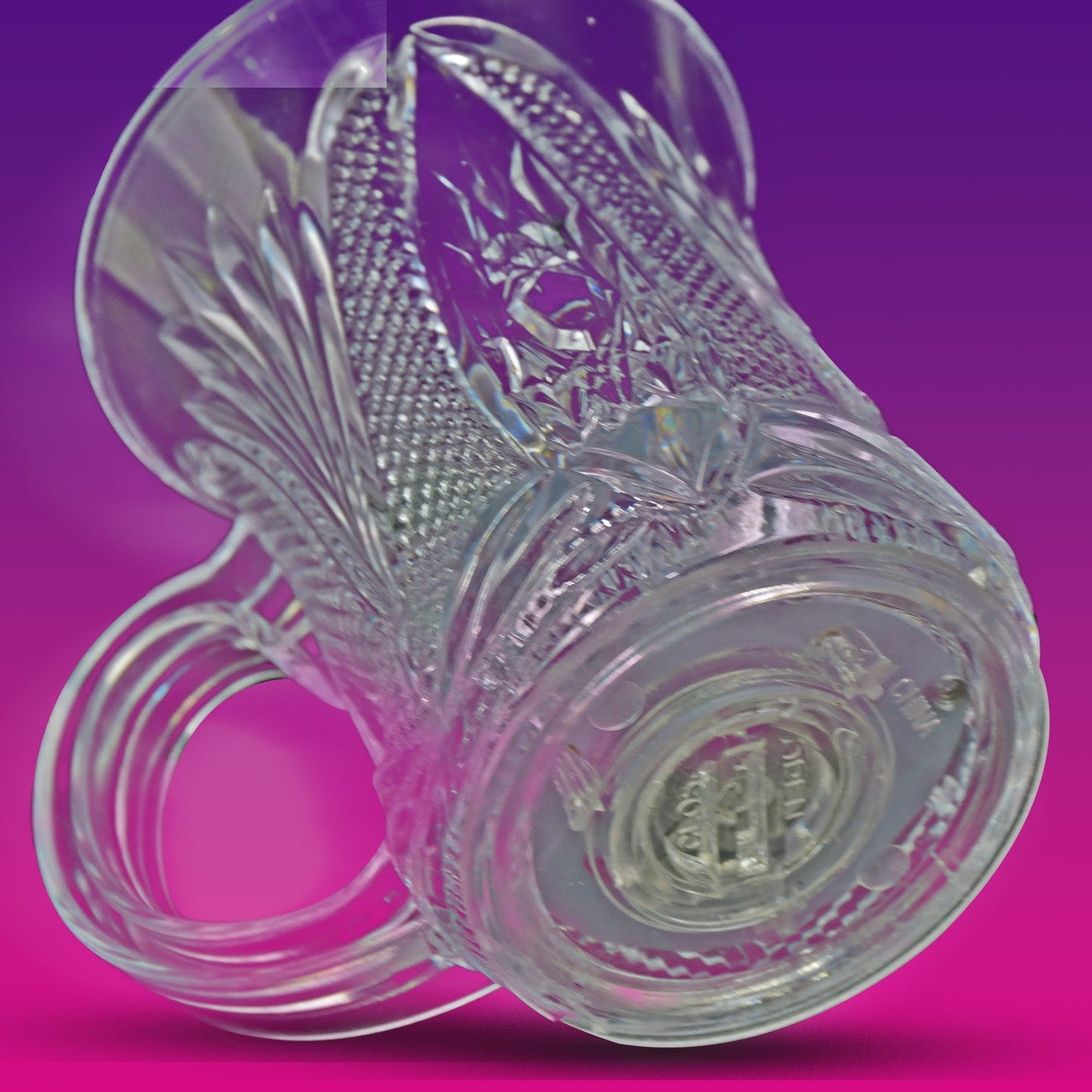 LED Light-Up Party Cups - Flashing Water-Activated Drinking Glasses Handle (2-Piece) signaturekarts