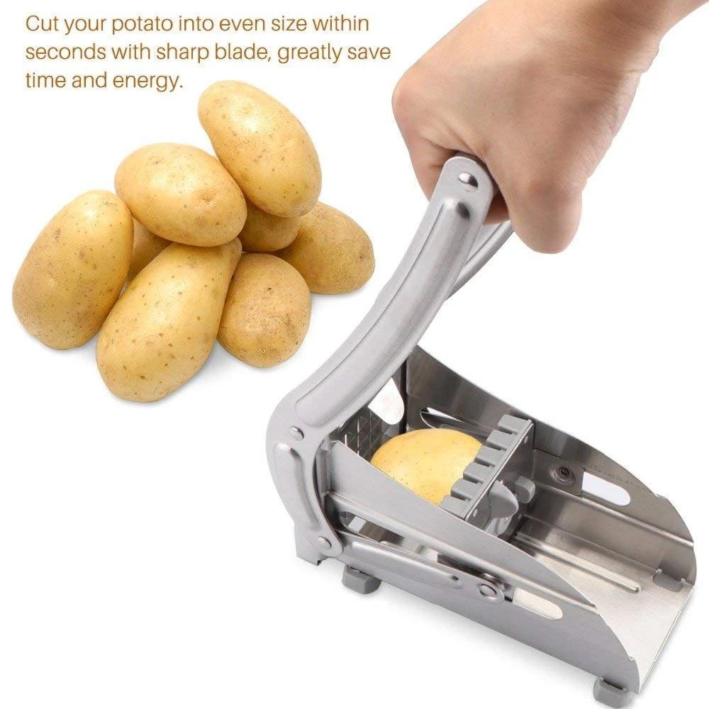 French Fries & Potato Chips Cutter Machine with Blade signaturekarts