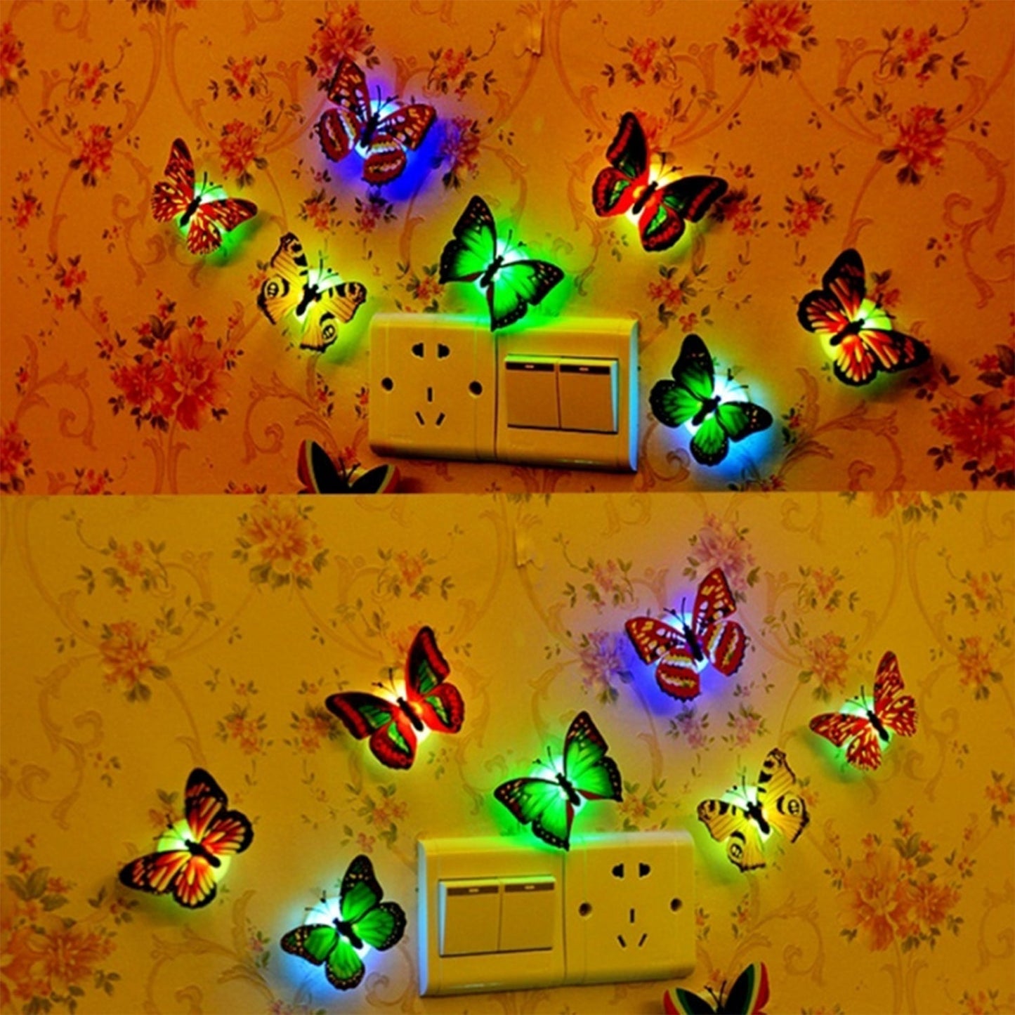 The Butterfly 3D Night Lamp Comes with 3D Illusion Design Suitable for Drawing Room, Lobby. Signature Kart