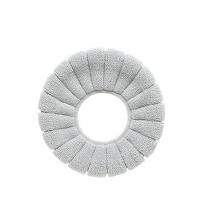 Winter Comfortable Soft Toilet Seat Mat Cover Cushion Plush signaturekarts