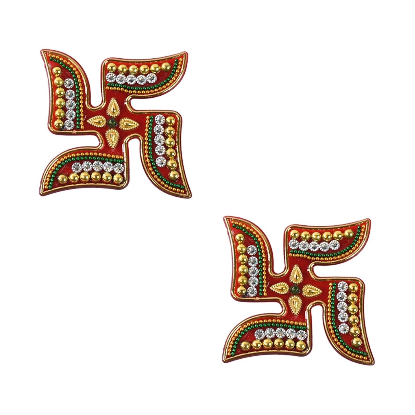 Decorative Swastik Sticker (2Pc Set) Signature kart