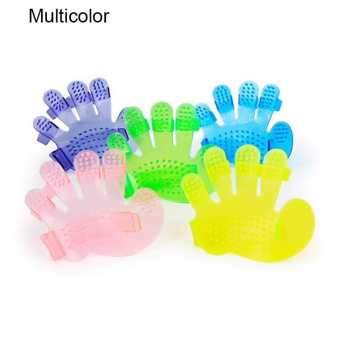 Rubber Pet Cleaning Massaging Grooming Glove Brush signaturekarts