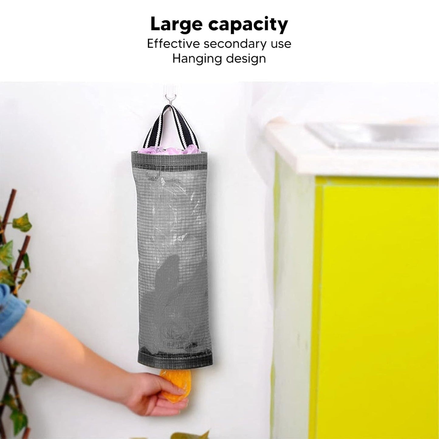 Hanging Waste Bag Holder  (1 Pc) signaturekarts