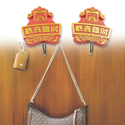 Multipurpose Self-Adhesive Hooks (2 Pc): Heavy Duty, Waterproof, Bathroom, Kitchen signaturekarts
