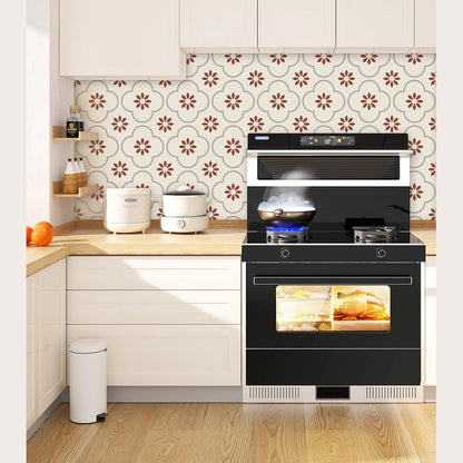 Peel and Stick Floor Tiles Kitchen / Bathroom Backsplash Sticker Detachable Waterproof DIY Tile Stickers for Wall Decoration Tiles Home Decoration (8x8 Inch / 10 Pcs Set) signaturekarts