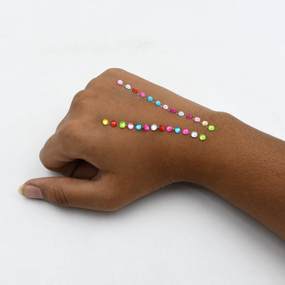 Self Adhesive Multi Size Shaped Shining Stones Crystals Stickers For Art & Craft, Mobile Phone Decoration, Jewelery Making, School Projects, Creative Work signaturekarts
