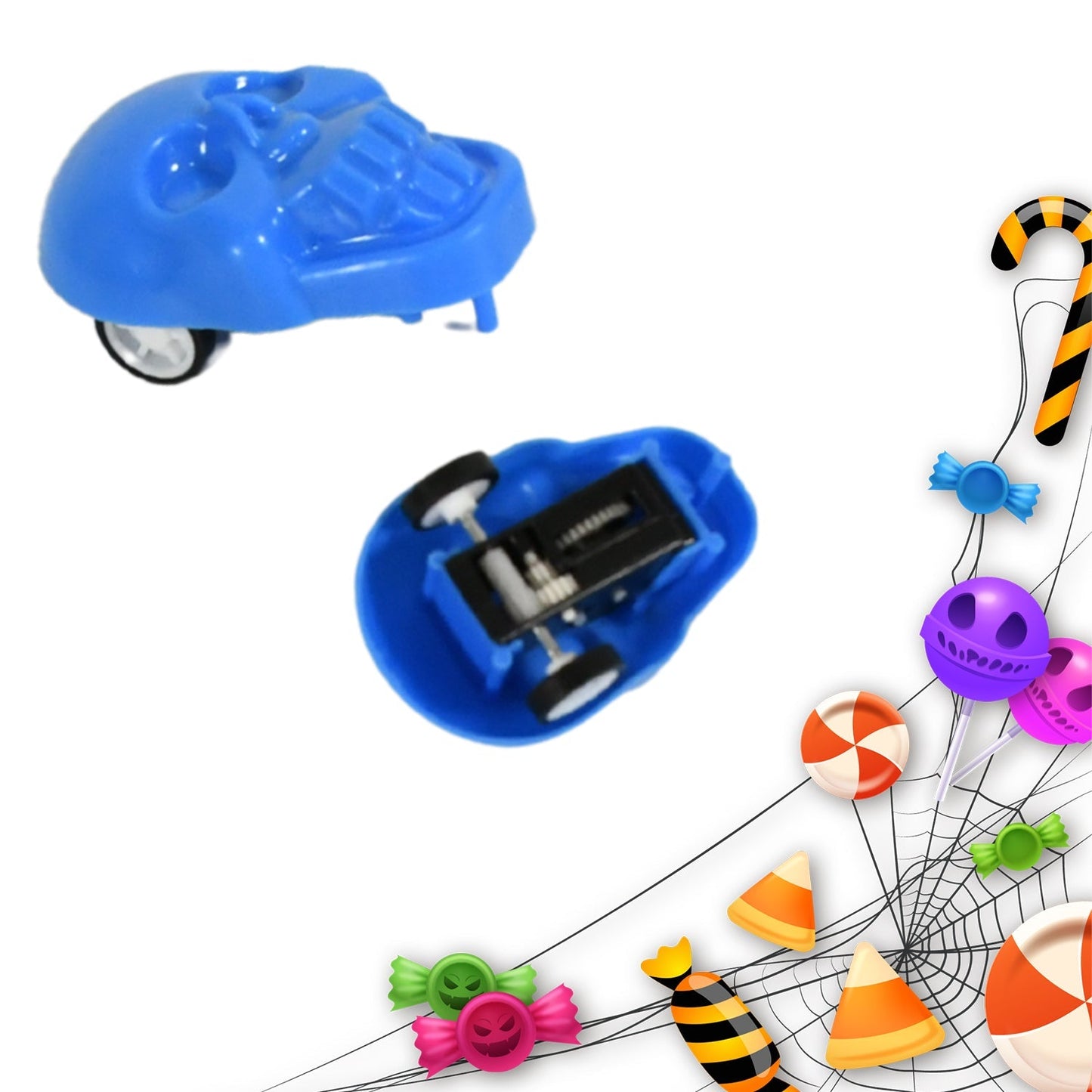 Pull Back Skull Toy, Small DIY Pull Back Skull Toy For Kids (30 Pc Set) signaturekarts