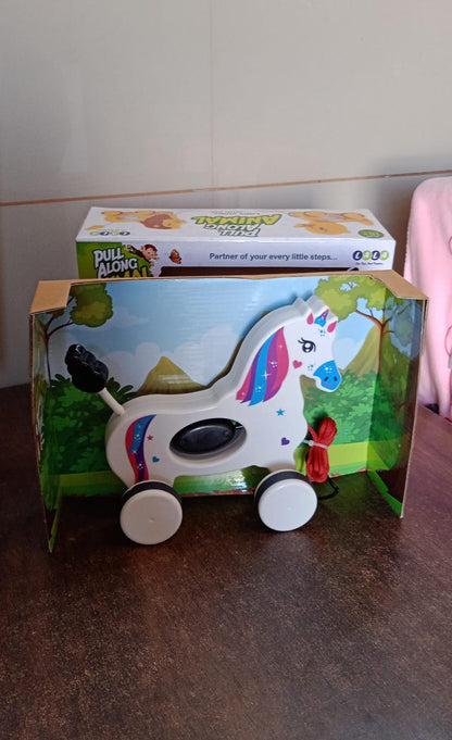 Pull Along Toy Unicorn | Pull String Toys for Babies Signature kart