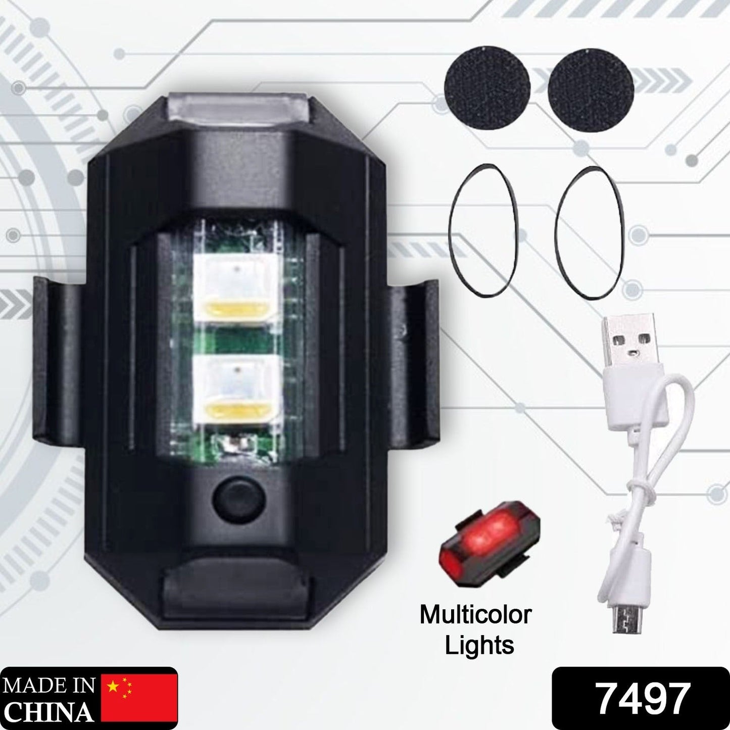 Mini LED RGB Strobe Light – USB Waterproof Party Light signaturekarts
