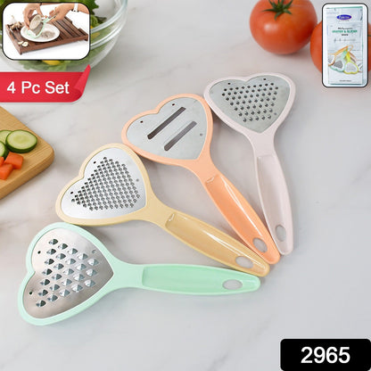 Heart Grater Set and Heart Grater Slicer Used for Grating and Slicing of Fruits, vegetables Your Brand