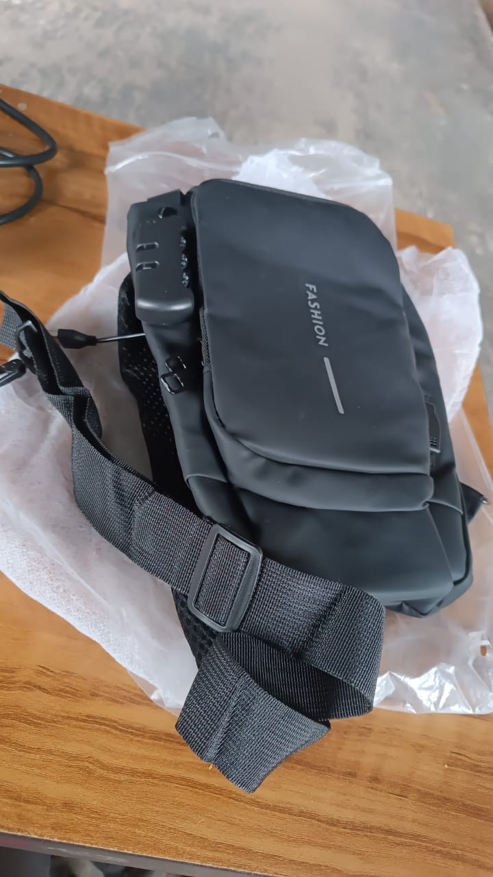 Trendy Anti-Theft Crossbody Sling Bag with USB Charging Port (1 Pc) signaturekarts