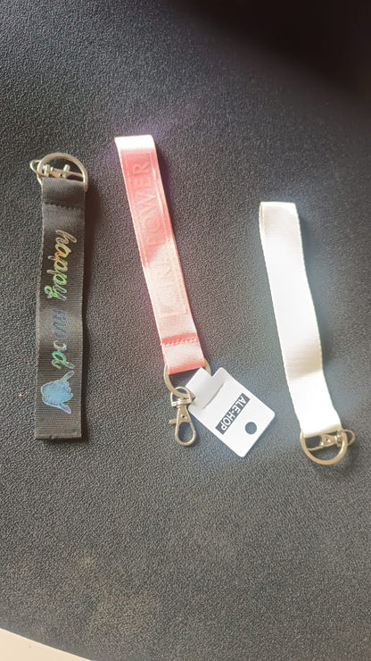 Fabric Ribbon Keychain (1 Pc, Mix Color) signaturekarts