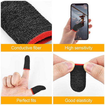 Thumb & Finger Sleeve for Mobile Game, Pubg,Cod,Freefire (1Pair only) signaturekarts