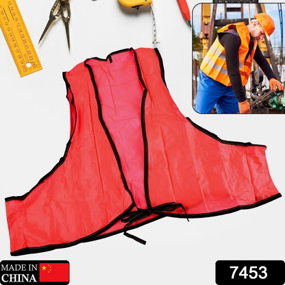 Economy PVC Safety Vest – Soft Vinyl, Tie Closure, High Visibility signaturekarts