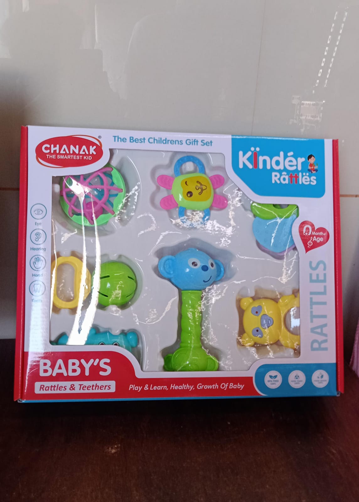 Kinder Rattles & Teething Set – Non-Toxic Shake & Grab Baby Toys (8 Pcs Set) Signaturekarts