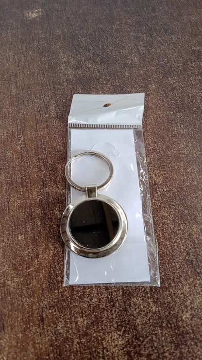 Premium Round Shape Metal Keychain (1 Pc) Signature Kart