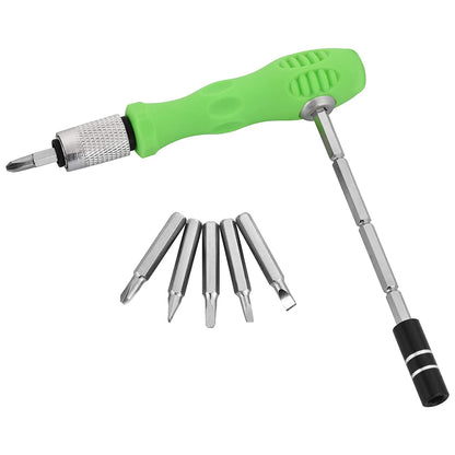 32 in 1 Mini Screwdriver Bits Set with Magnetic Flexible Extension Rod signaturekarts