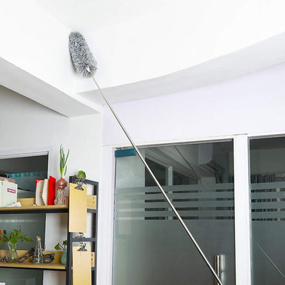 Microfiber Dusters for Cleaning, Telescoping Feather Duster with 100 inches Extendable Handle Pole, Dusting Cleaning Tools for Cleaning High Ceiling, Ceiling Fan, Blinds, Cobwebs, Furniture, Cars Signaturekarts