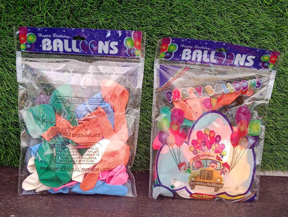 Multicolor Latex Balloons for Party Decoration (24 Pcs Set) signaturekarts