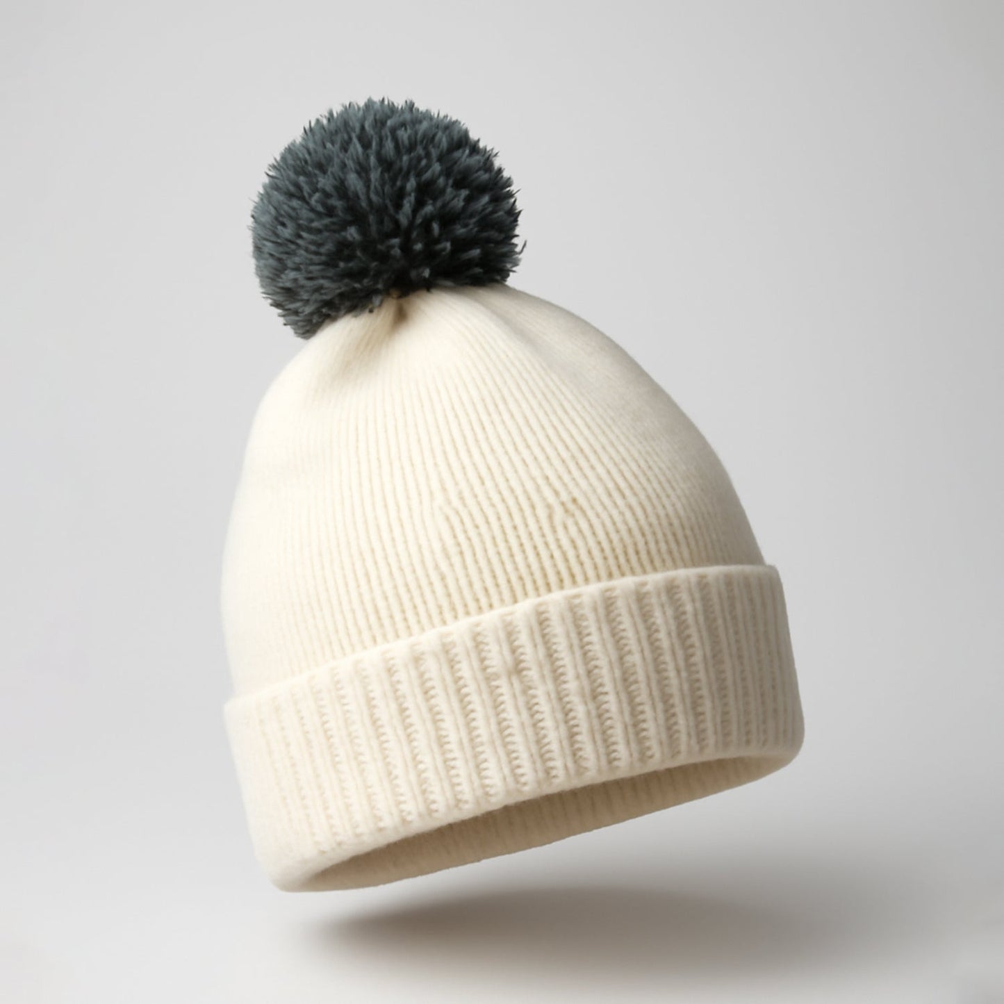 Men's and Women's Skull Slouchy Winter Woolen Knitted Black Inside Fur Beanie Cap. FB Your Brand