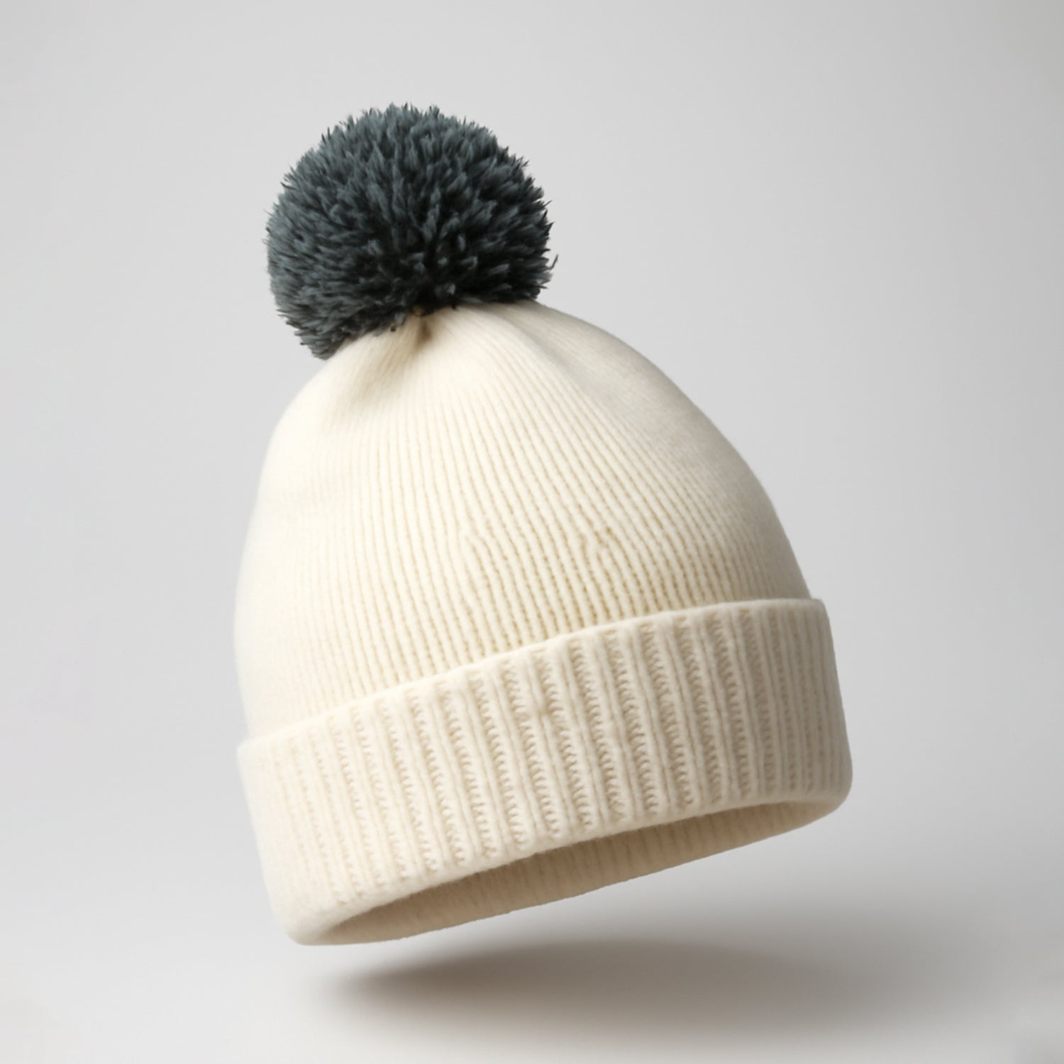 Men's and Women's Skull Slouchy Winter Woolen Knitted Black Inside Fur Beanie Cap. FB Your Brand