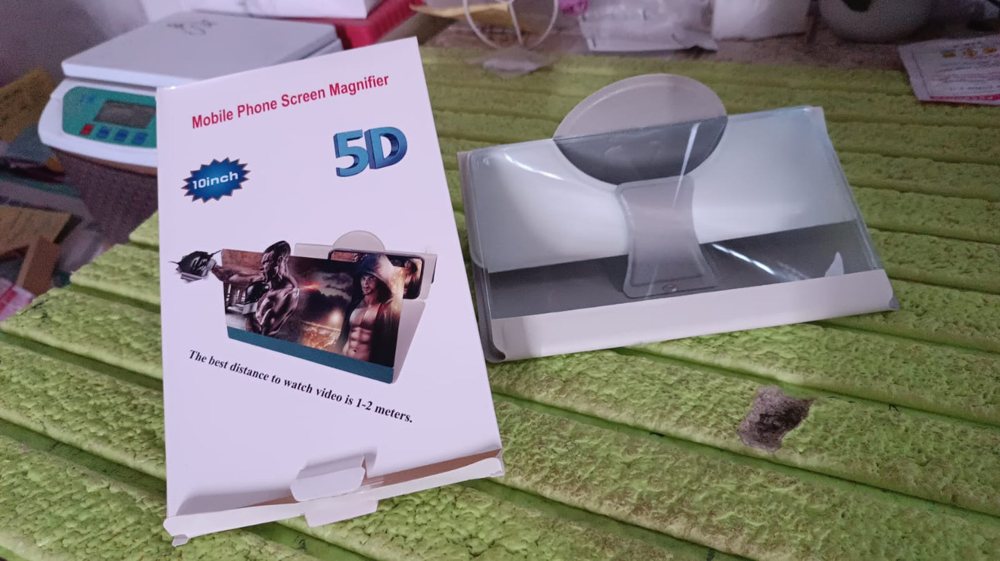 5D HD Mobile Phone Screen Magnifier Amplifier (1 Pc / 10 Inch) Signaturekarts