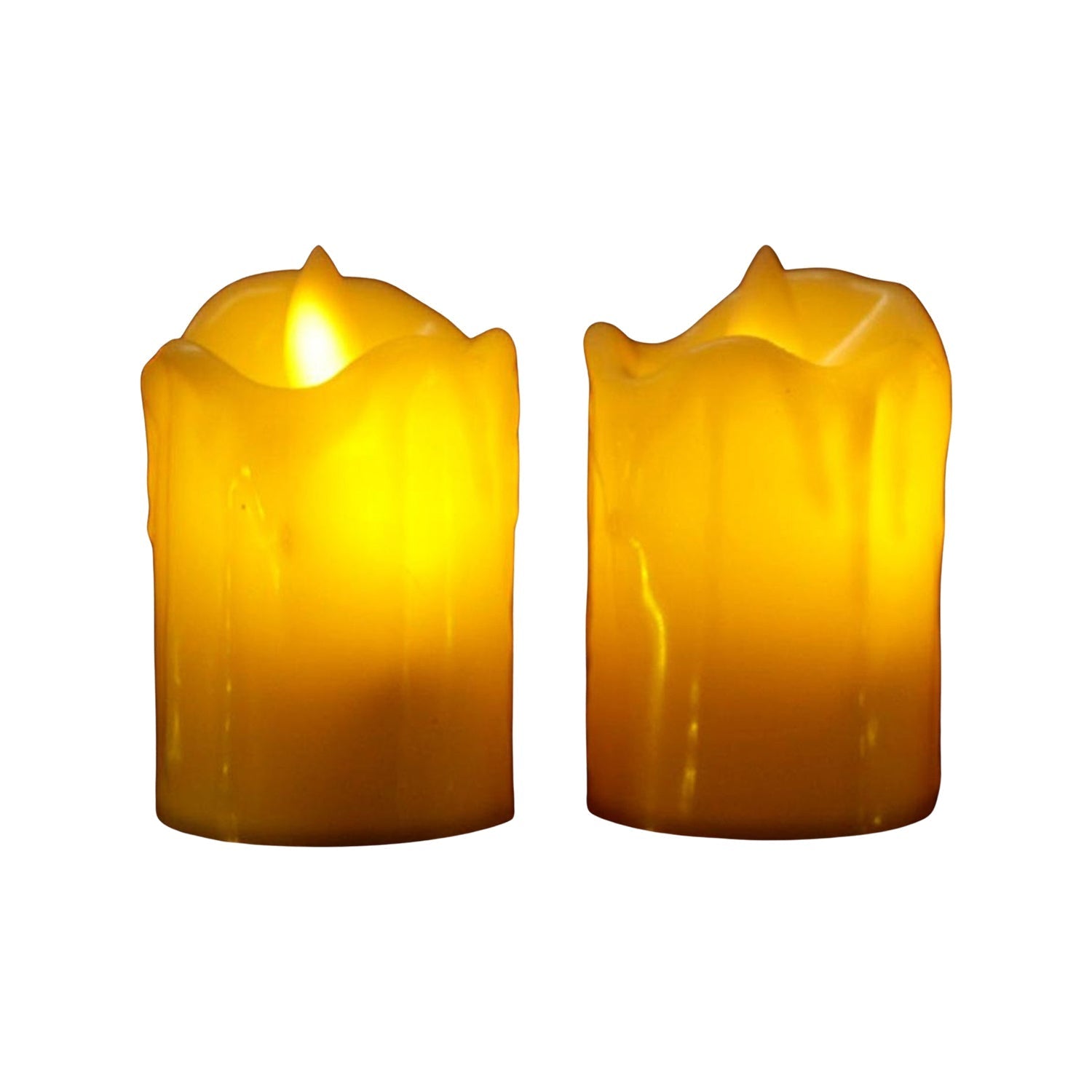 Set of 24 Multicolor Flameless Melted Design Candles for Decoration, Diwali Your Brand