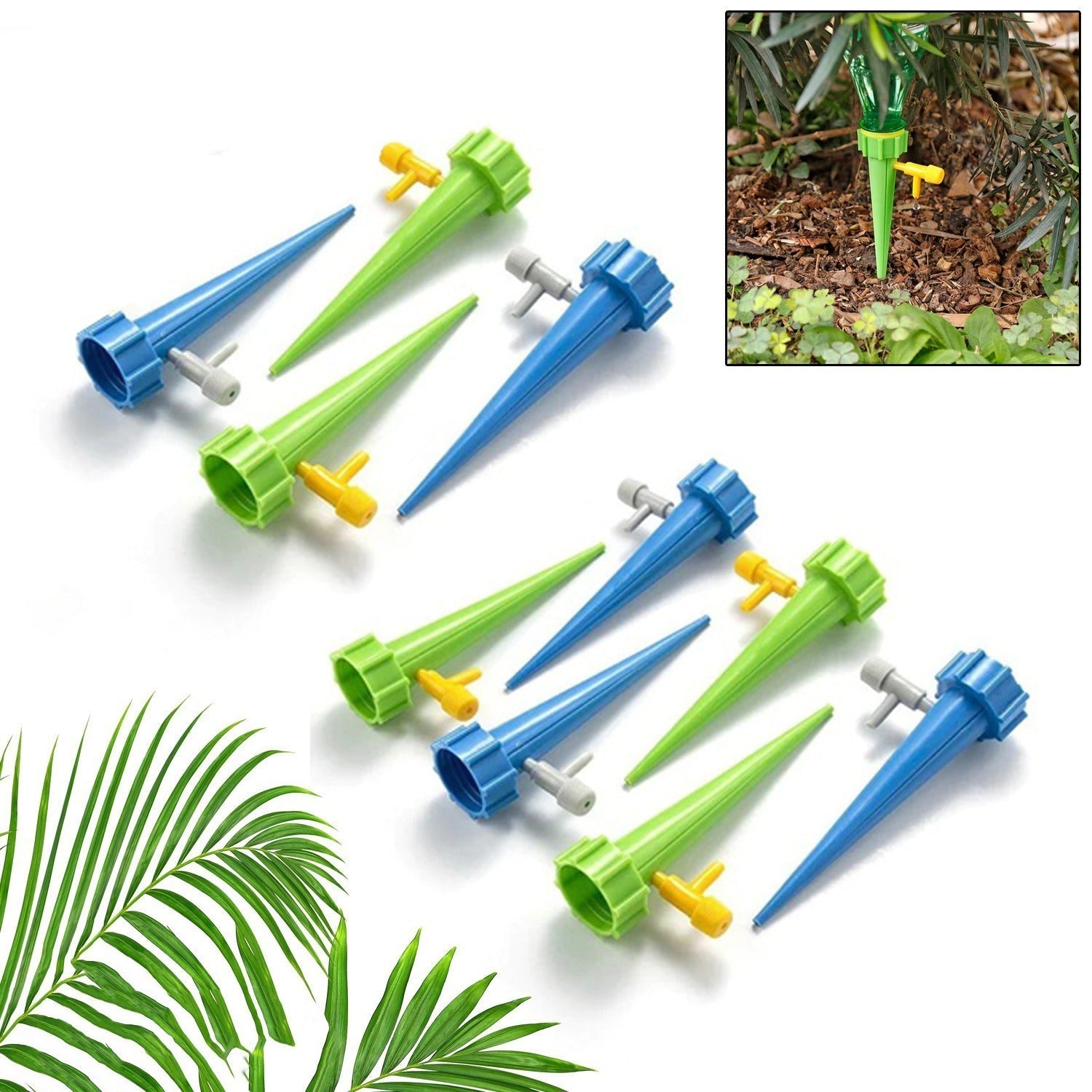 Adjustable Plant Watering Spikes with Slow Release Valve signaturekarts