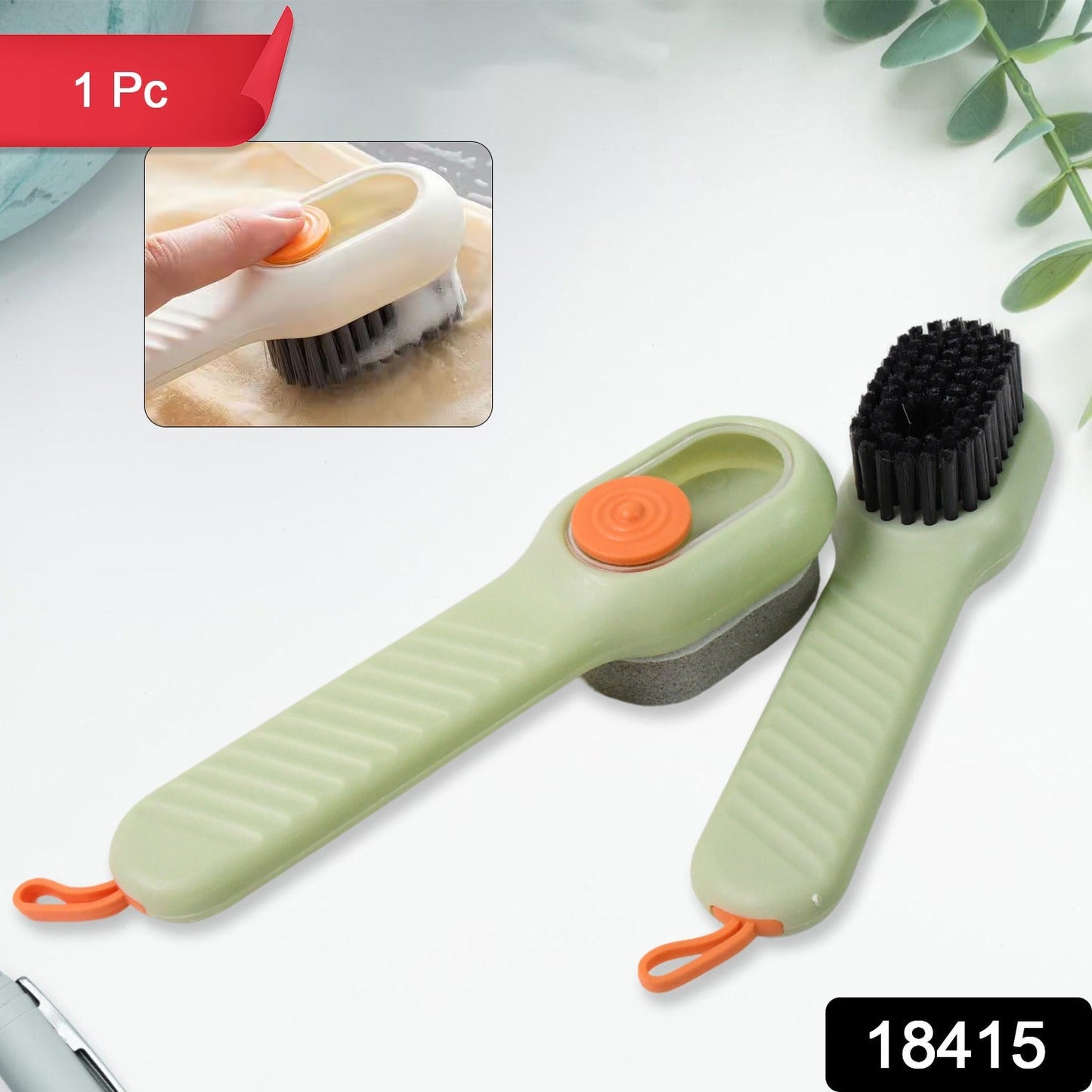 Multifunctional Scrubbing Brush with Liquid / Soap Dispenser (1 Pc) Signaturekarts