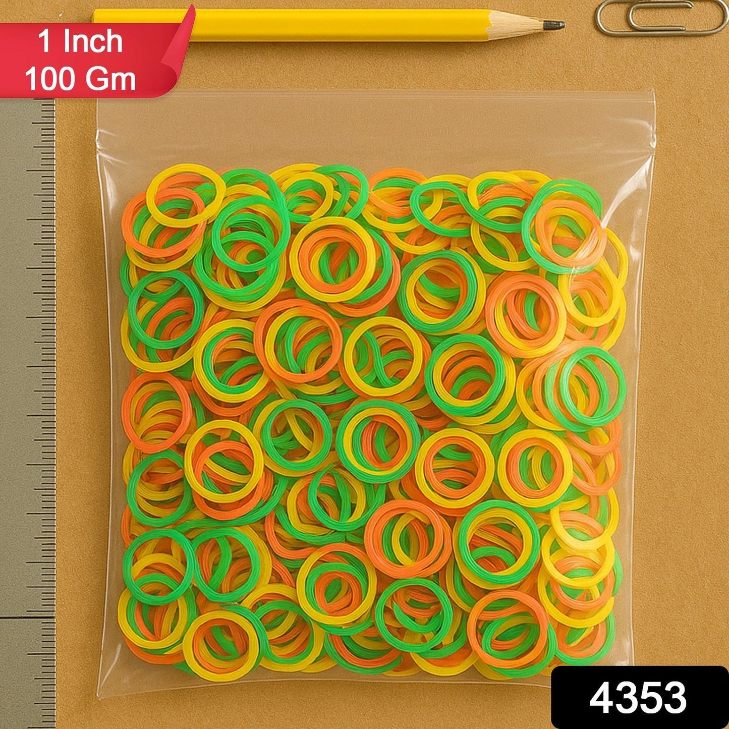 Multicolor Rubber Bands (Elastic & Reusable, Office & Home), Hair accessories signaturekarts