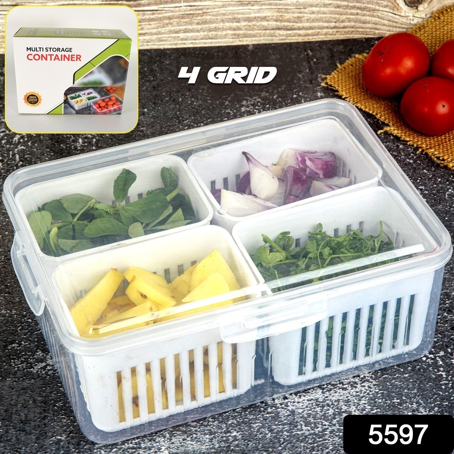 Fridge Storage Box – Freezer & Kitchen Organizer for Vegetables & Food (1 Pc) signaturekarts