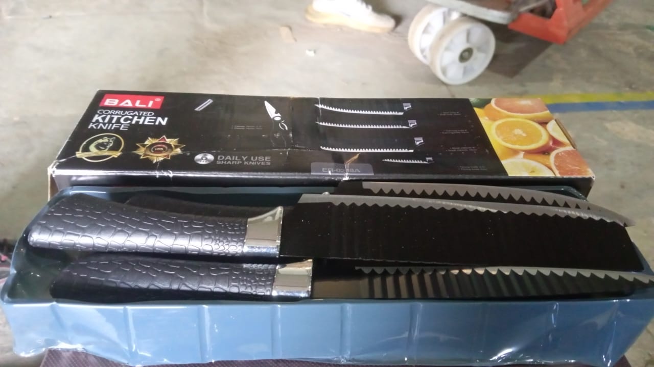 Stainless Steel Knife Set With Chef Peeler And Scissor (6 Pieces) Signature Kart