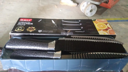 Stainless Steel Knife Set With Chef Peeler And Scissor (6 Pieces) Signature Kart