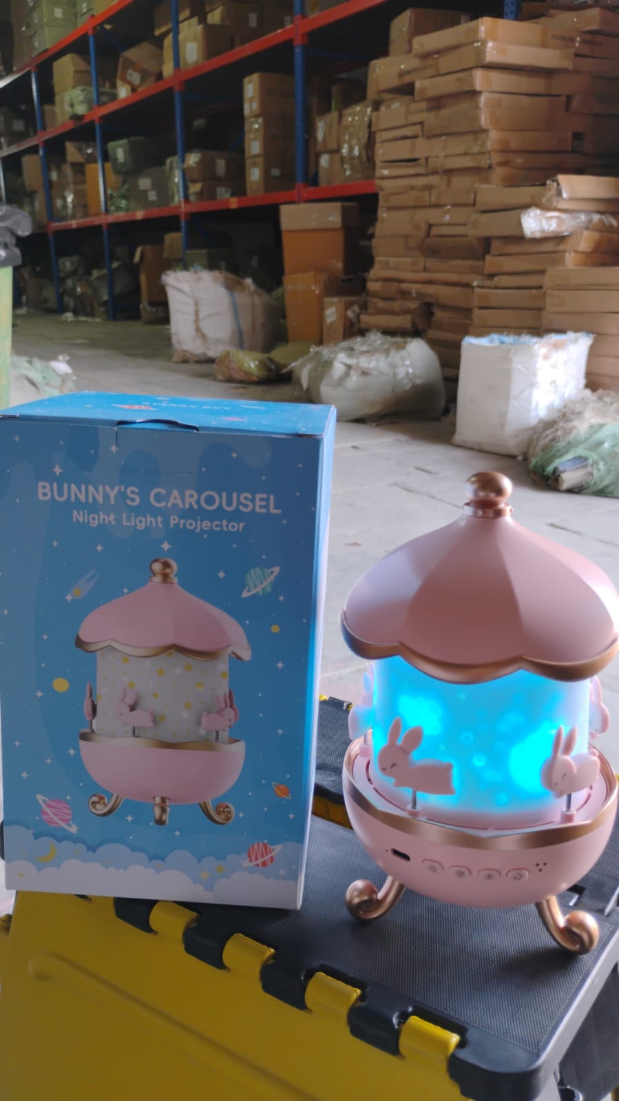 Bunny’s Carousel Rotating LED Night Light Signature kart