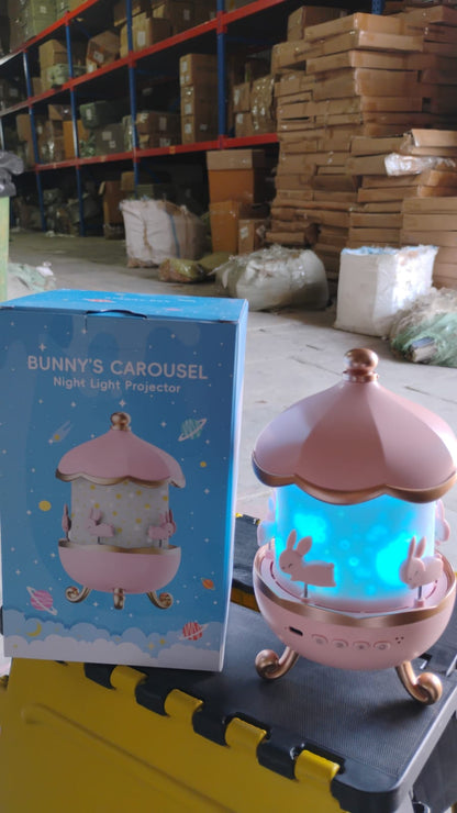 Bunny’s Carousel Rotating LED Night Light Signature kart