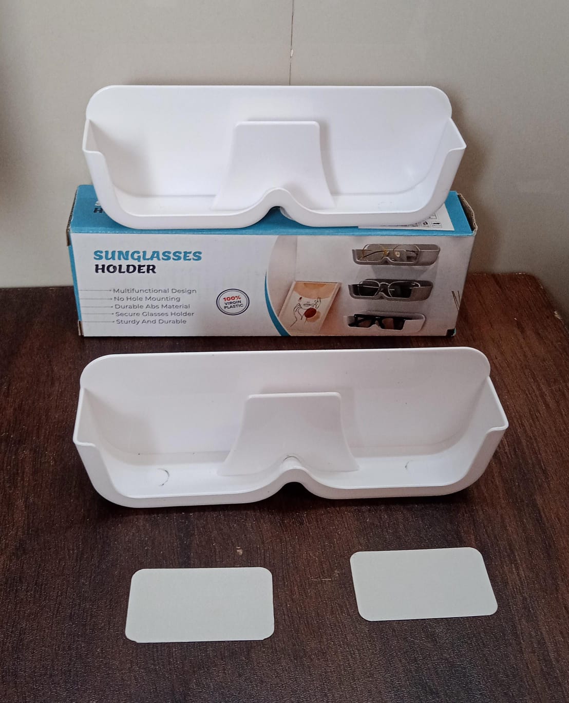 Sunglass Wall Organizer with Adhesive Stickers (2 Pc Set) signaturekarts