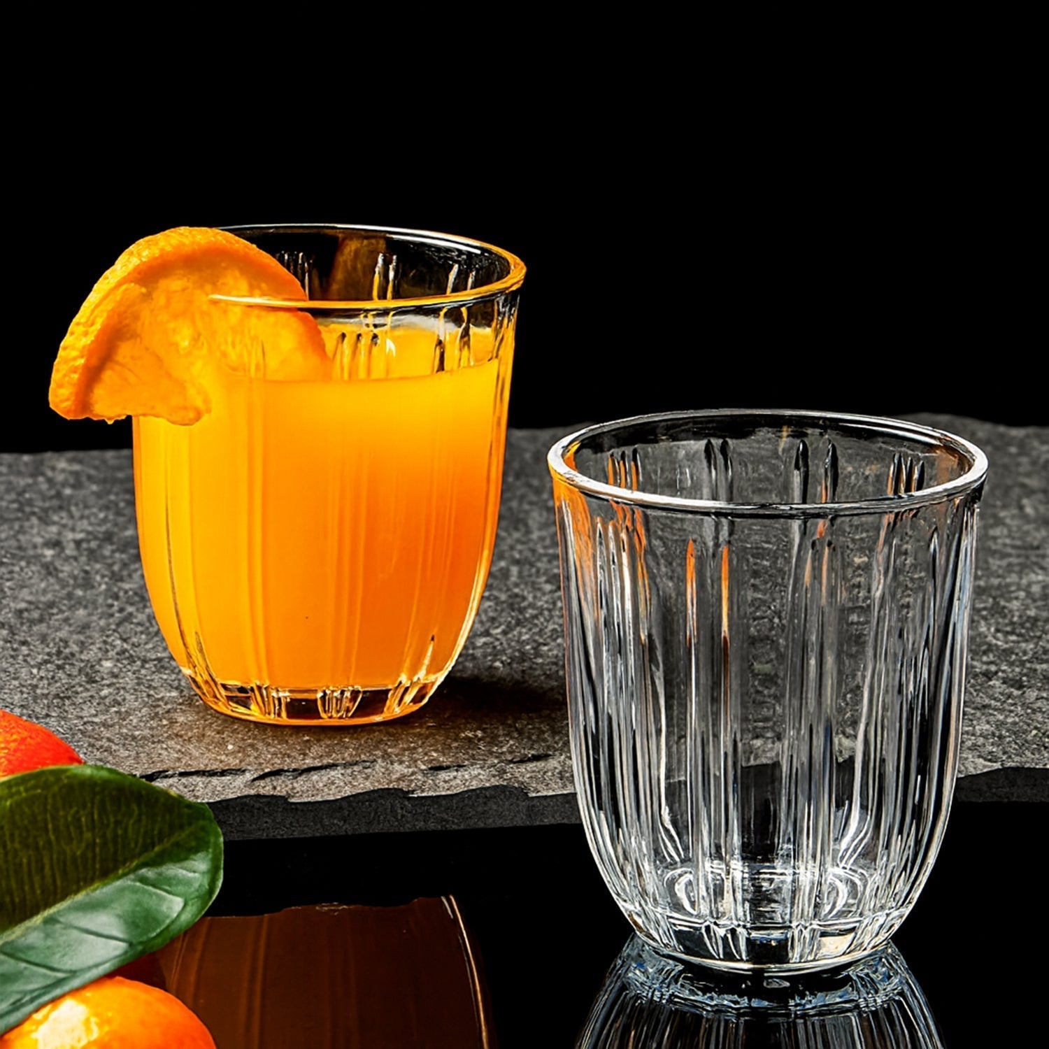Premium Transparent Glass Tumbler Set, Tumbler (256ML / 6 Pc) signaturekarts