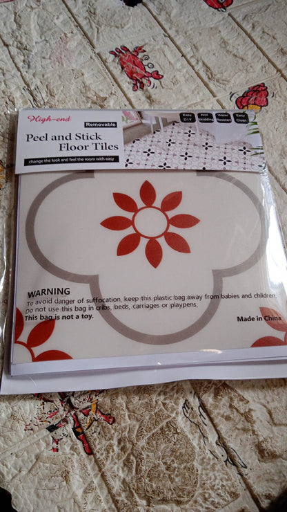 Peel and Stick Floor Tiles Kitchen / Bathroom Backsplash Sticker Detachable Waterproof DIY Tile Stickers for Wall Decoration Tiles Home Decoration (8x8 Inch / 10 Pcs Set) signaturekarts
