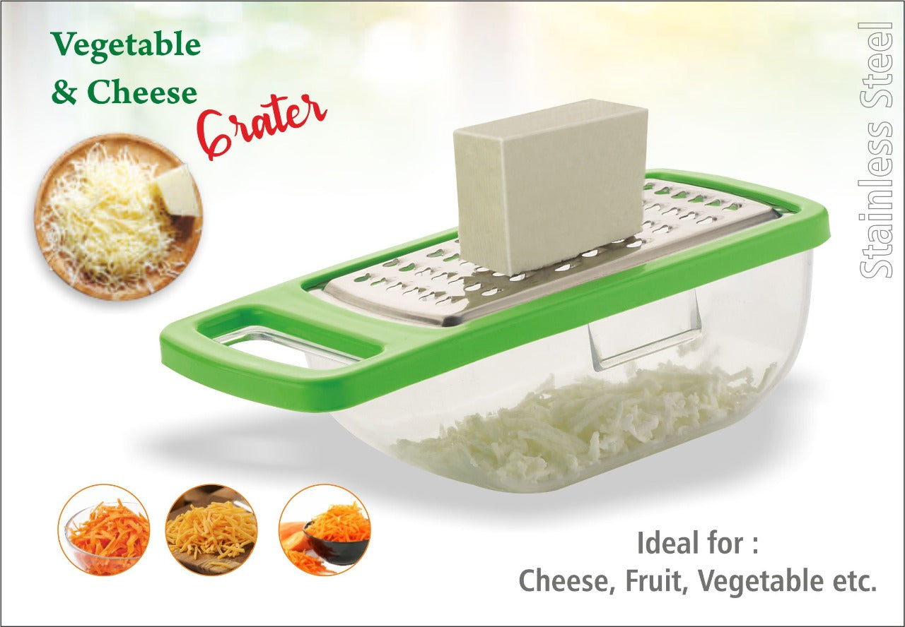 Cheese Grater / Slicer / Chopper With Stainless Steel Blades signaturekarts