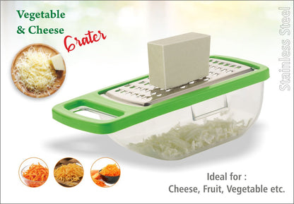 Cheese Grater / Slicer / Chopper With Stainless Steel Blades signaturekarts